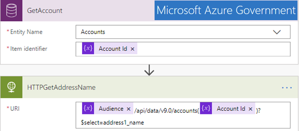 Get Record CDS action missing attributes in Government Cloud