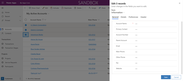 Power Platform 2021 Release Wave 2 Unified Interface Updates – Edit multiple rows