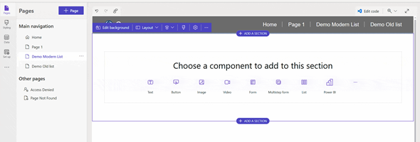 Updated Bootstrap version and modern lists for Power Pages in Power Platform 2024 Release Wave 1