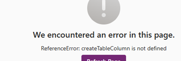 Error Messages in Generative Pages