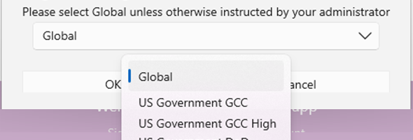 Using Power Apps Desktop App for Government Tenants