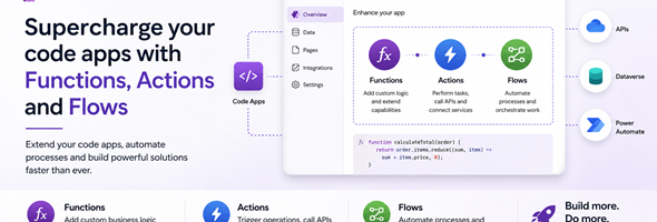 Dataverse Actions, Functions and Flows in Power Apps Code Apps